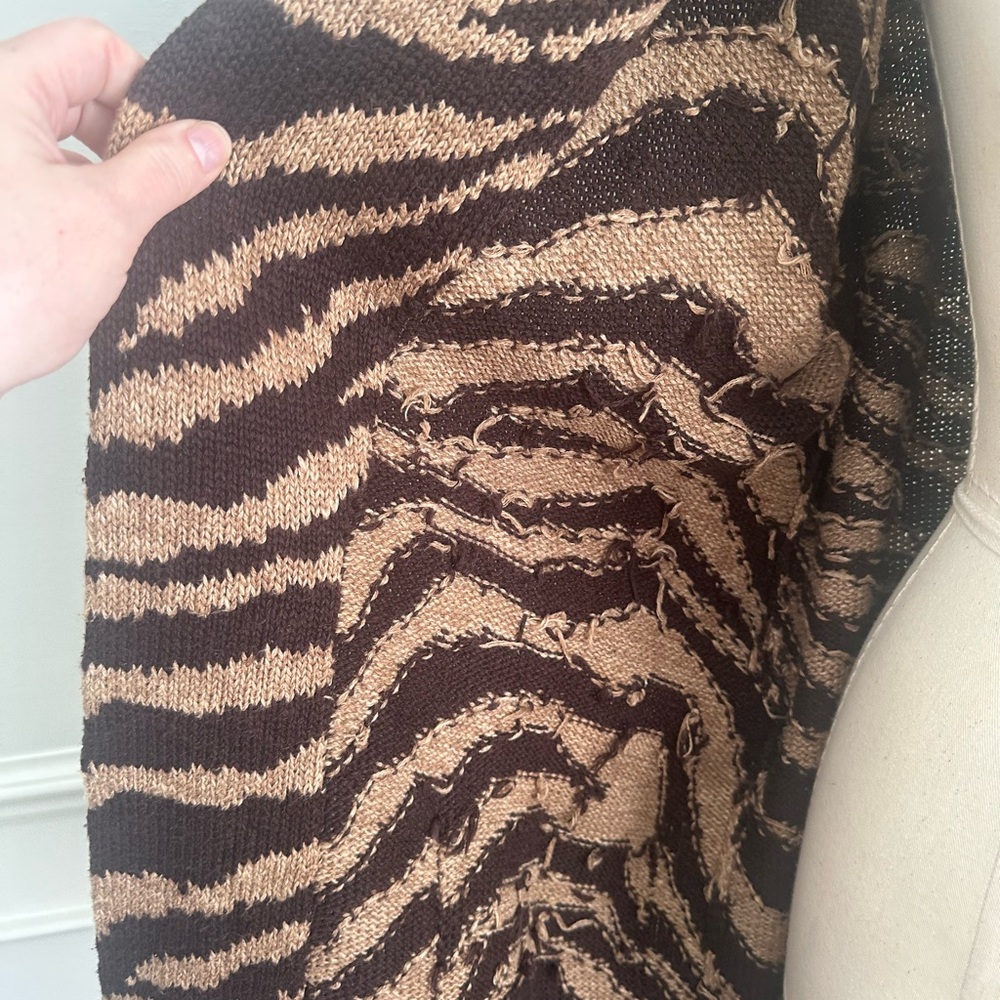 Handknit Ralph Lauren linen blend Cardigan - Picture 8 of 10